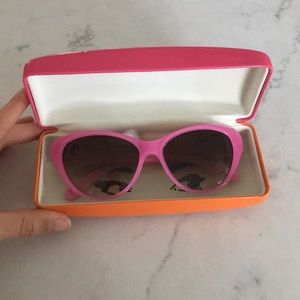 Pink Kate Spade sunglasses